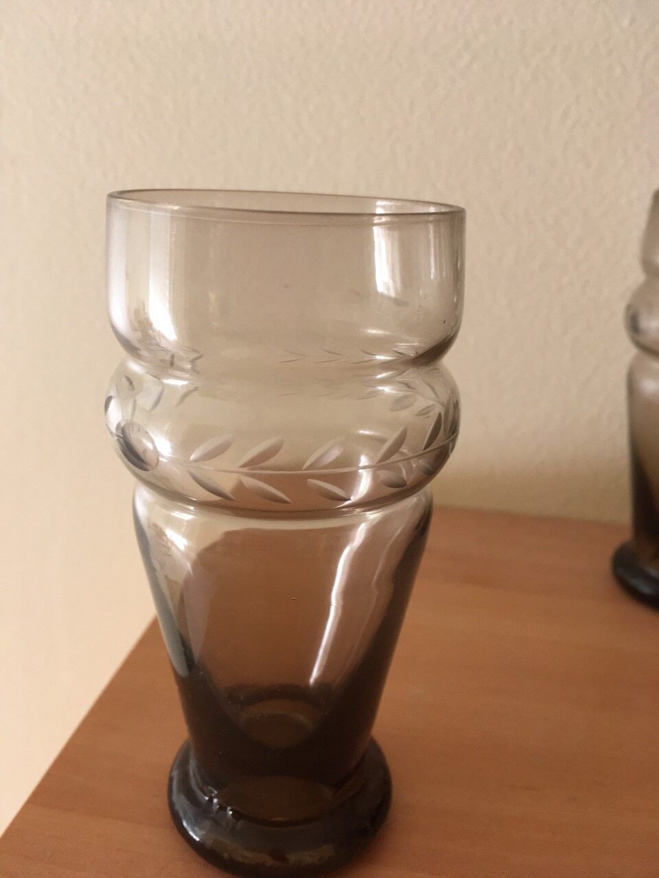 6 art deco glasses