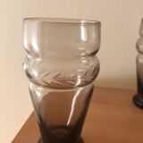 6 art deco glasses