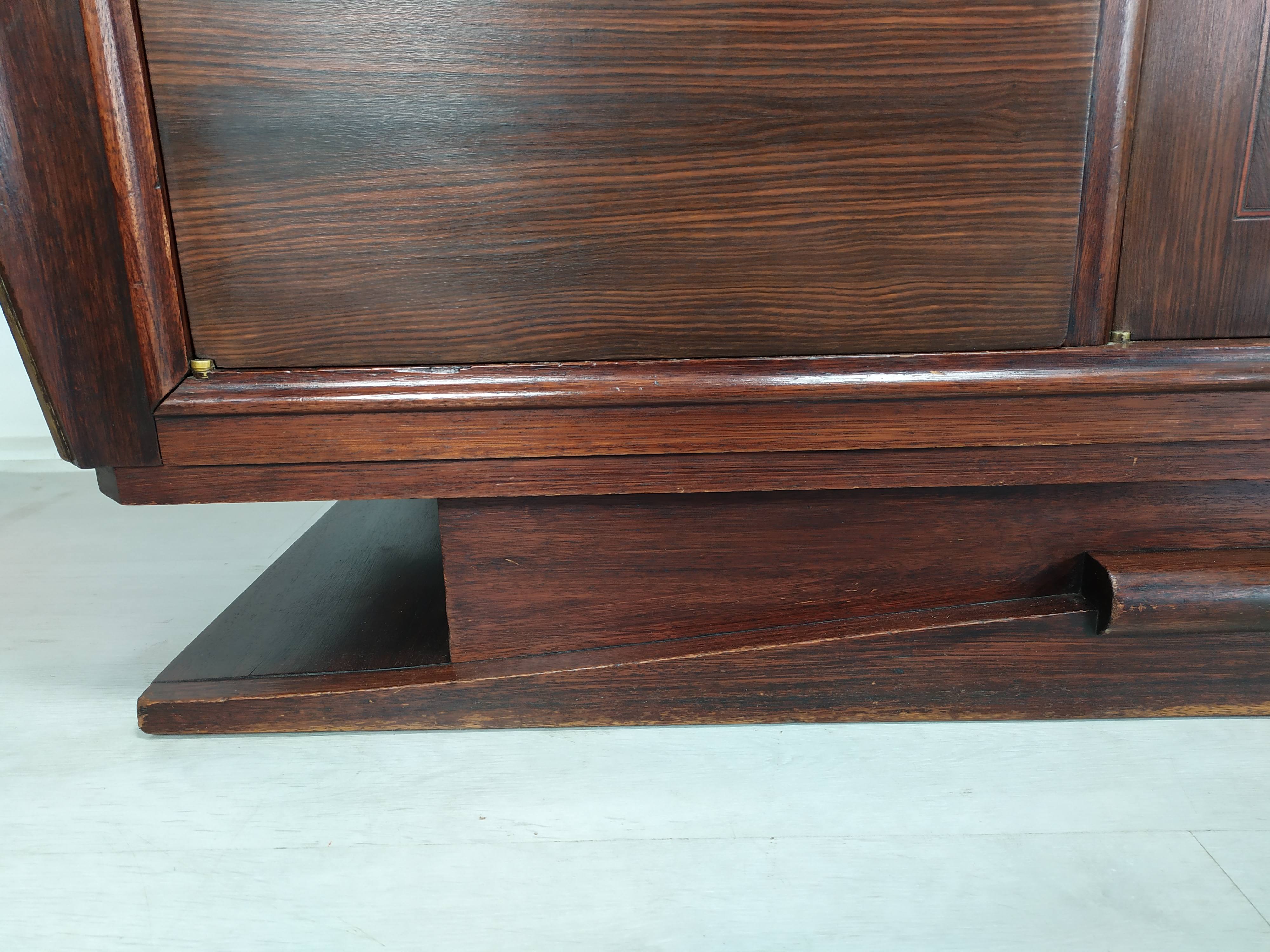 Enfilade art deco ebony of Macassar