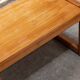Habitat pine coffee table with integrated jute fabric book storage.