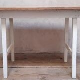 Table d’appoint 90,8x50,8cm pieds compas vintage