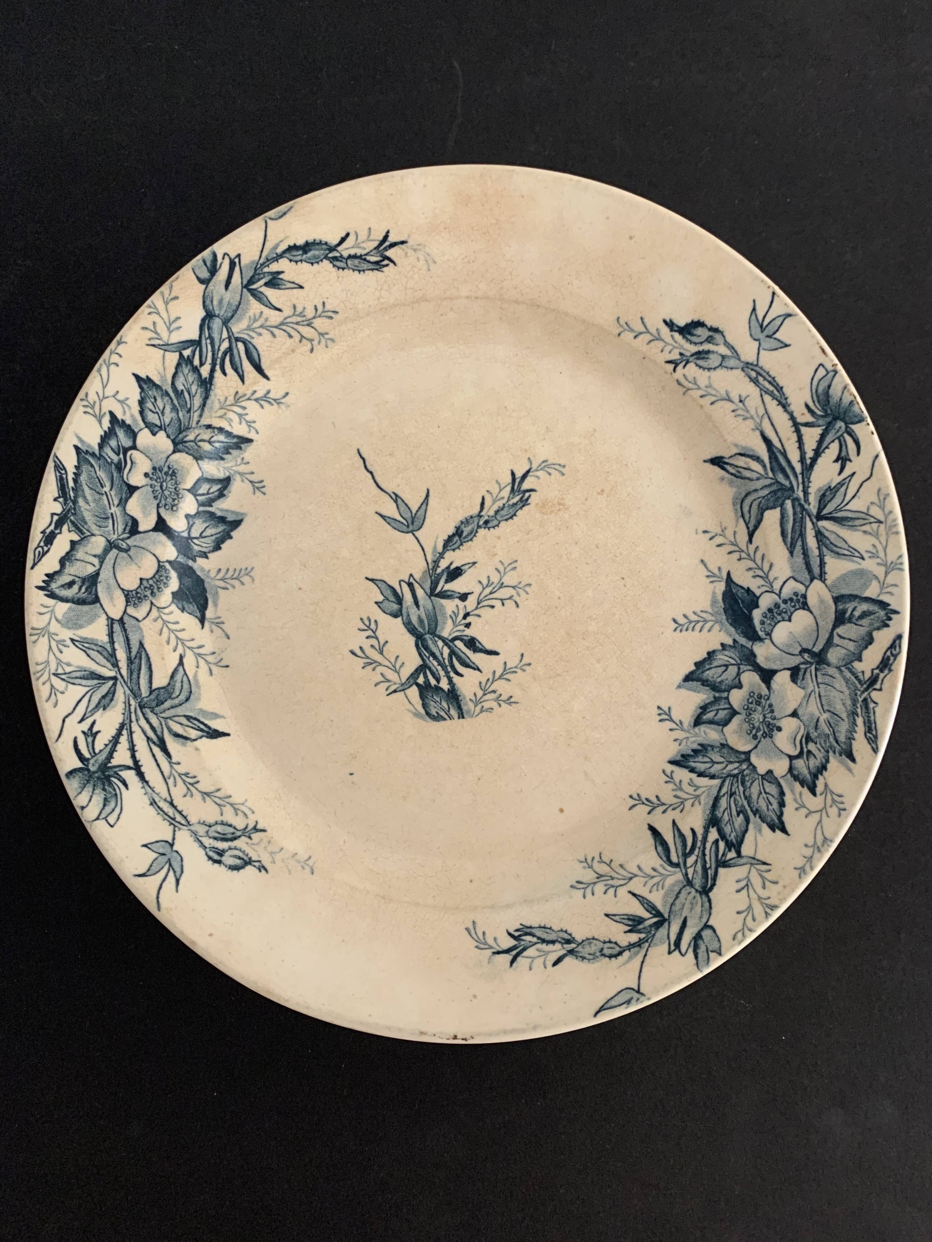 Set de 12 assiettes en porcelaine