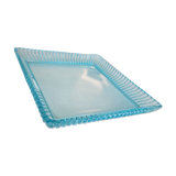 Empty blue glass pocket