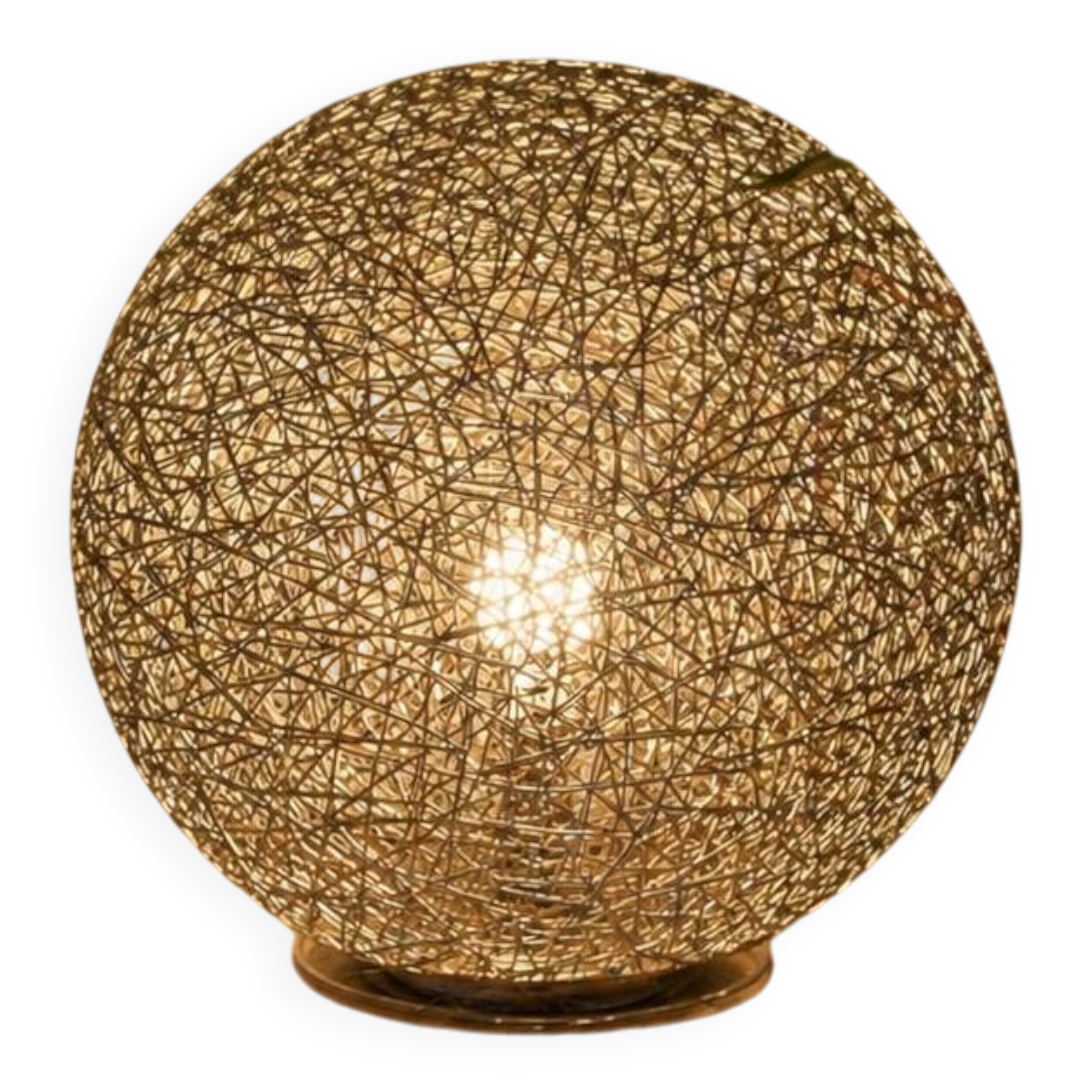 Wireframe spherical lamp