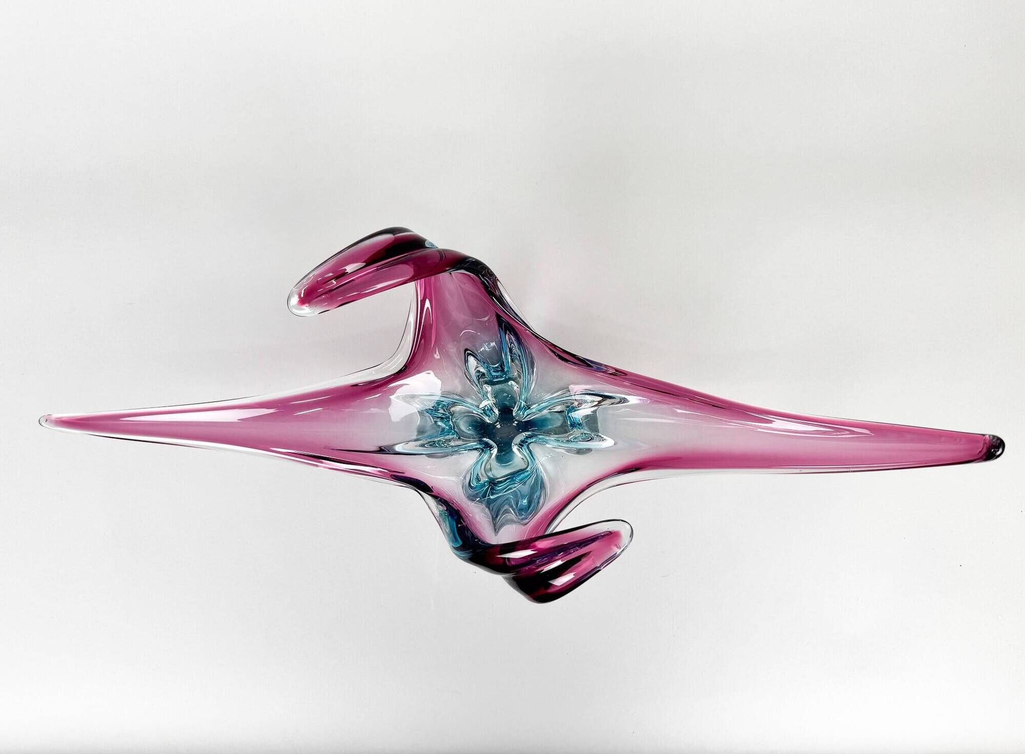 Bol en verre de Murano XXL du milieu du siècle, Italie