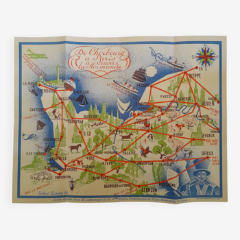 Carte Souvenir de Normandie année 30