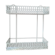 Open metal shelf