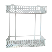 Open metal shelf