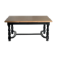 Table de ferme en chêne ajustable