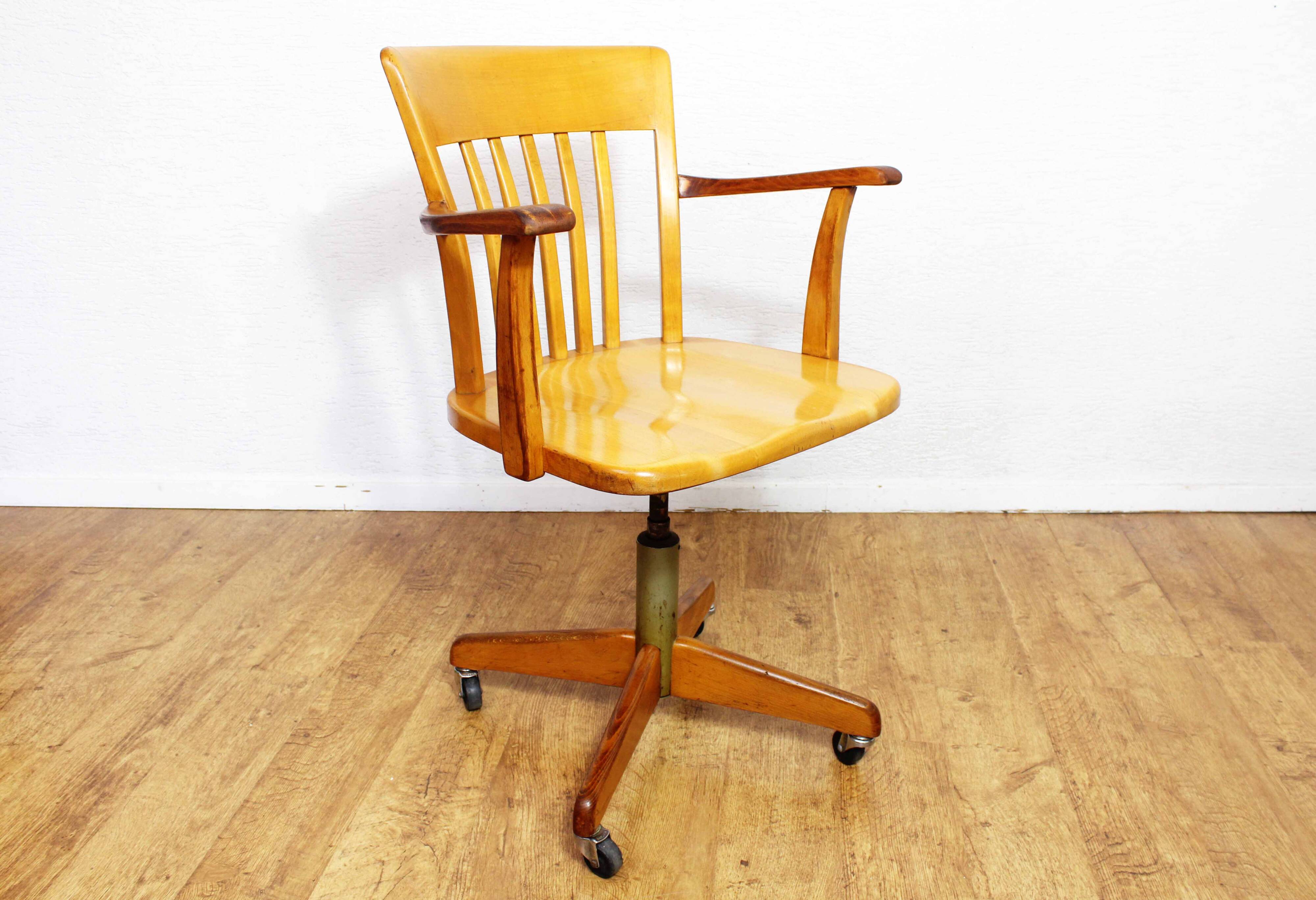 Stoll Giroflex wooden workshop chair