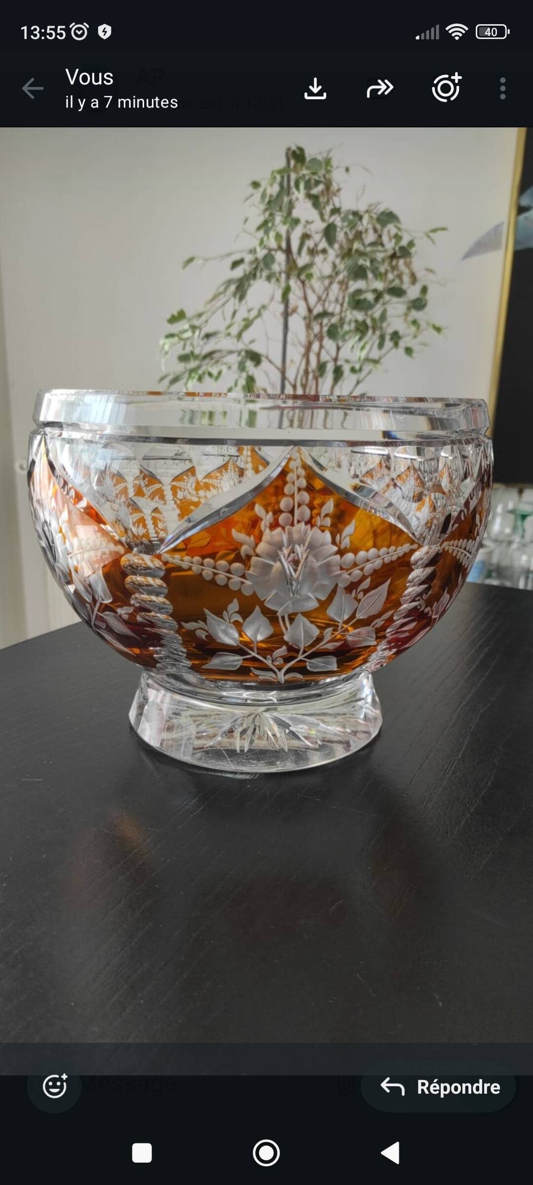 Centre de Table en Cristal