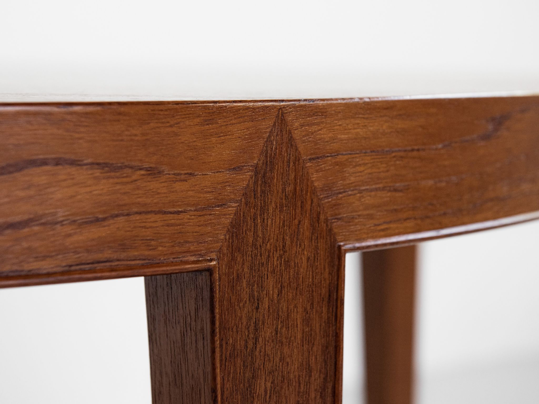 Midcentury Danish round dining table in teak by Severin Hansen for Haslev 1960s