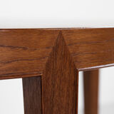 Midcentury Danish round dining table in teak by Severin Hansen for Haslev 1960s