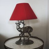 Old Pewter Deer Table Lamp