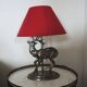 Old Pewter Deer Table Lamp