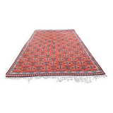 Moroccan hand-knotted wool rug