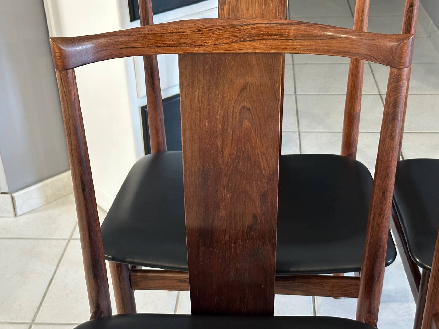 Set of 4 rosewood chairs designed by Henning Sorensen, Denmark, 1960.