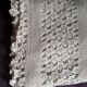 Hand crochet stitch white cotton bedspread