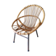 Chair armchair shell child steel rattan bamboo vintage