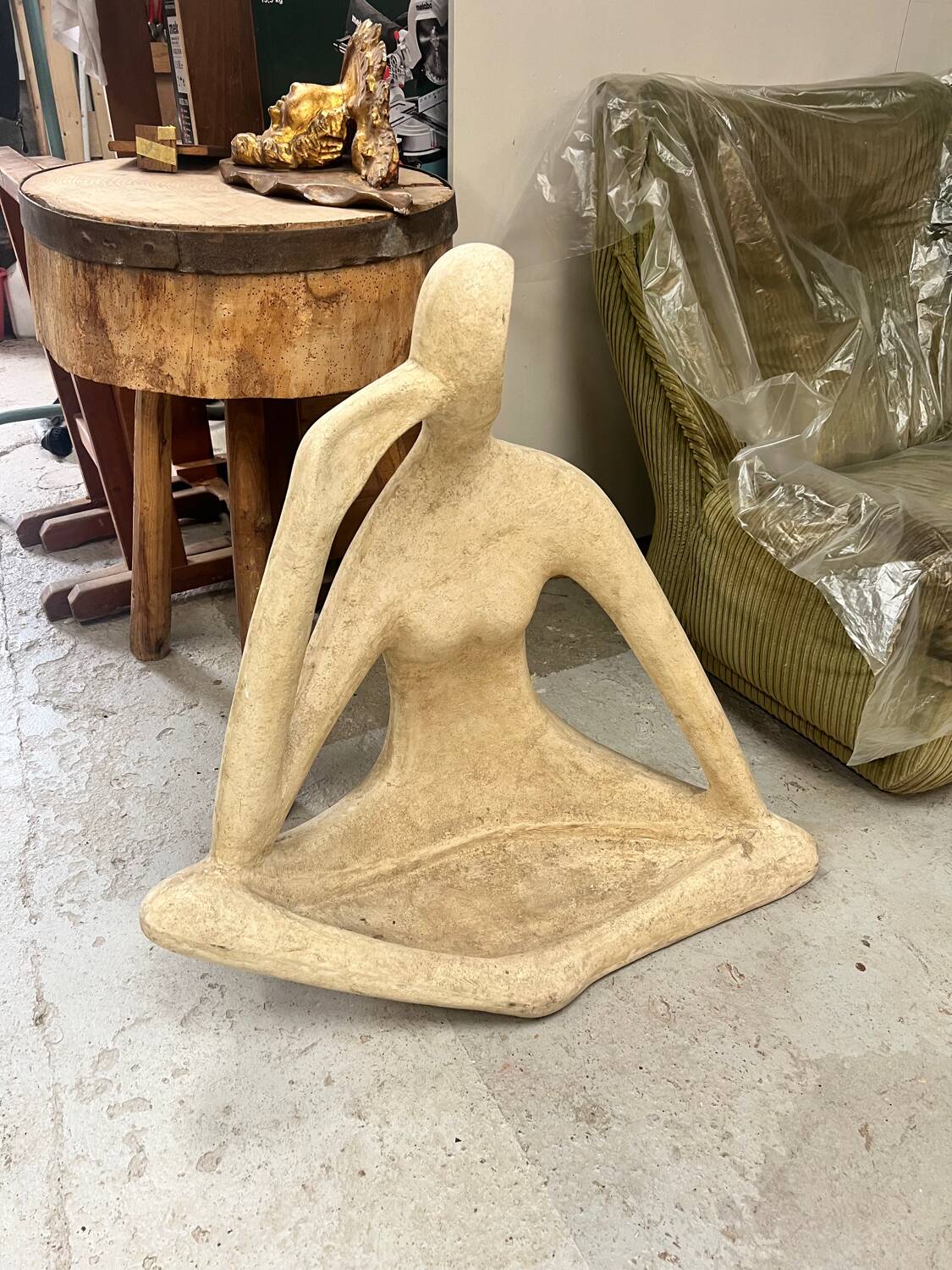 Abstract resin sculpture, 1970s