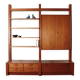 Teak cabinet shelf wall unit RT Möbel Ristenpatt design vintage