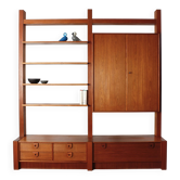 Étagère murale en teck RT Möbel design Ristenpatt vintage