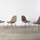 Vintage 4er Set Stühle Eames Vitra Miller Mid Century Design