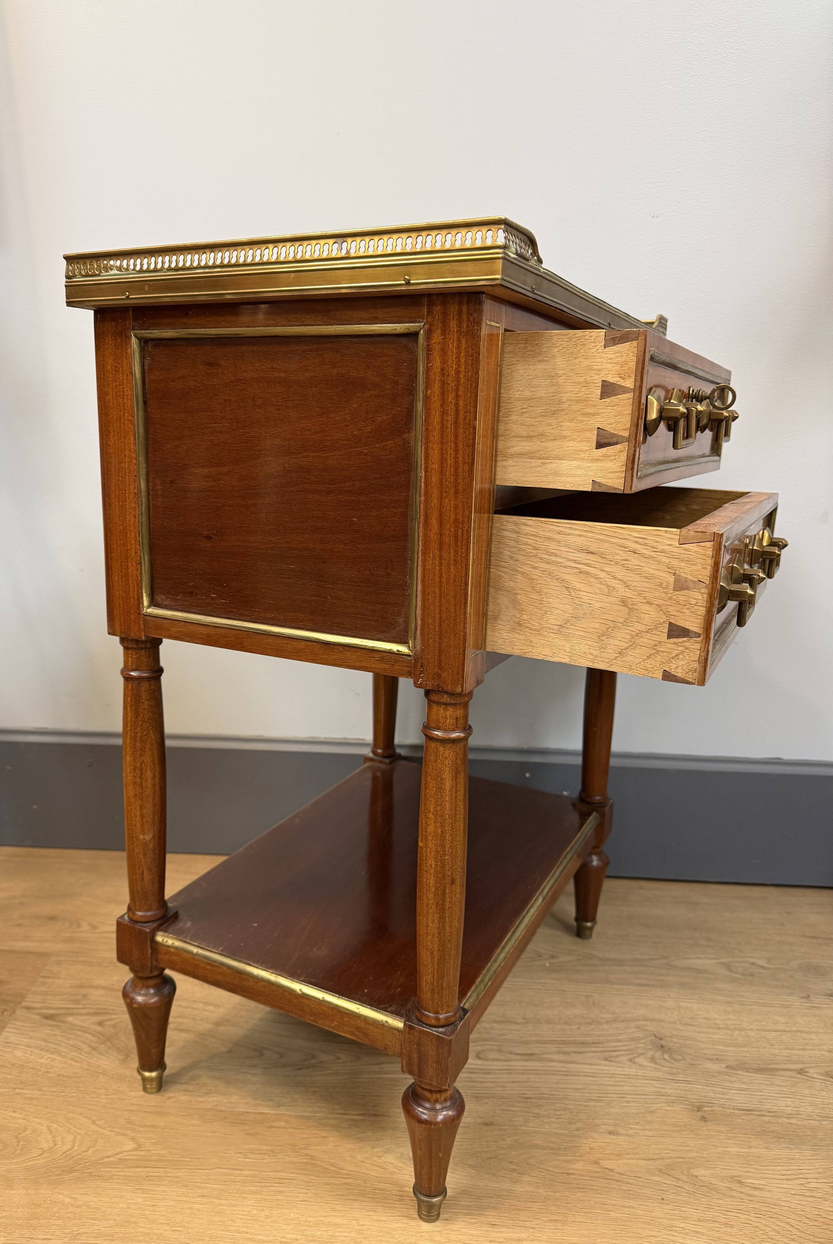 Mahogany chiffonnier in Louis XVI style.