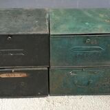 Lot 7 metal cartonniers 1920 André Labbé