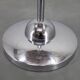 1950s Czechoslovakian walnut & chrome round side table, refurbished