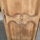 Louis XV boarding school wardrobe renovated in solid raw oak bonnetière