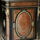 Napoleon III sideboard (late 19th century), marble, Boulle marquetry.