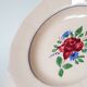Set of 4 Digoin Sarreguemines soup plates, flowering roses, 1950