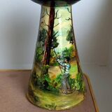 Pair of glazed Basque pottery signed G. Defly - 1950s.