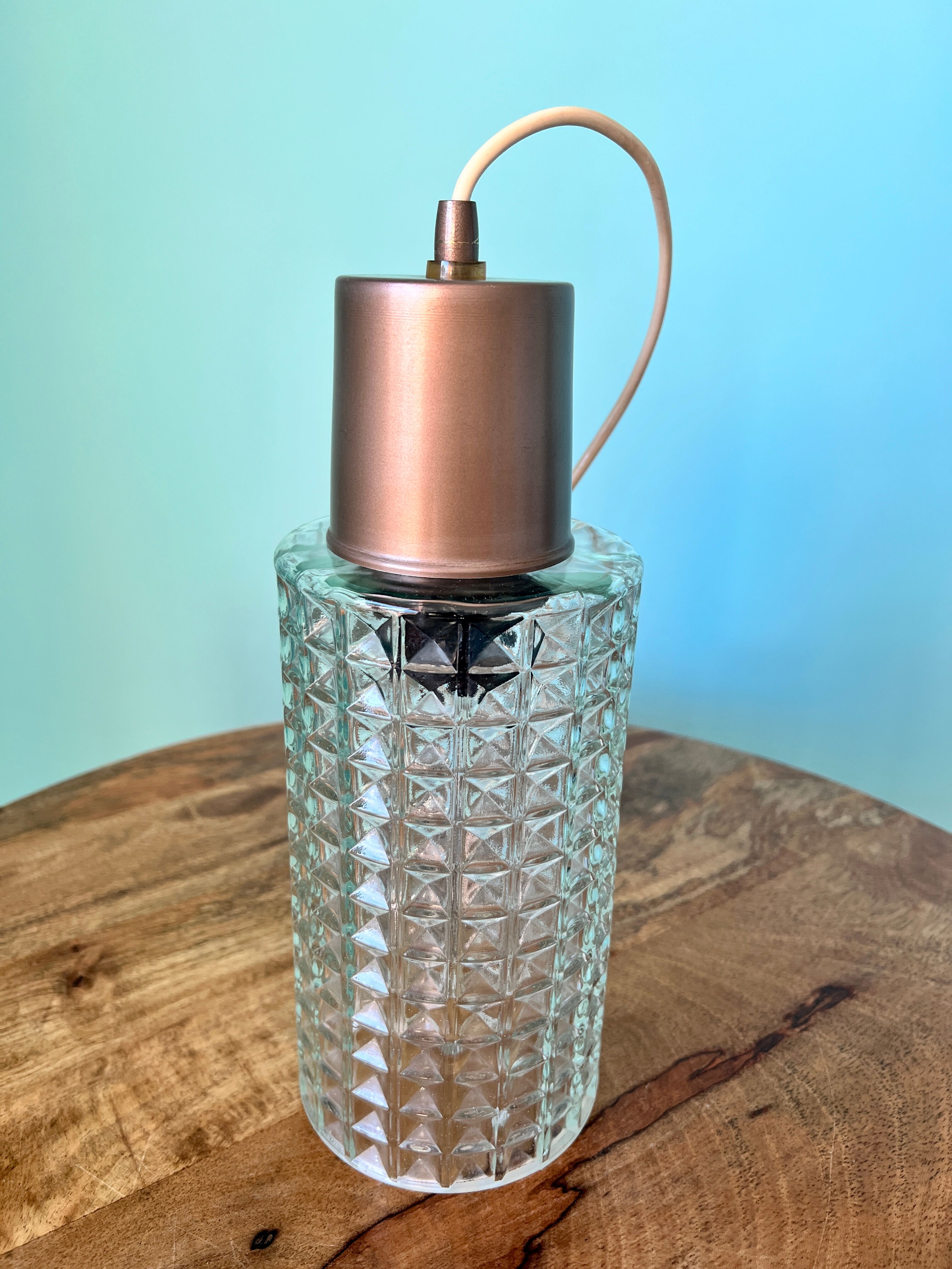 Vintage ceiling lamp / Mid century lamp from 1960s / ceiling pendant shade lamp