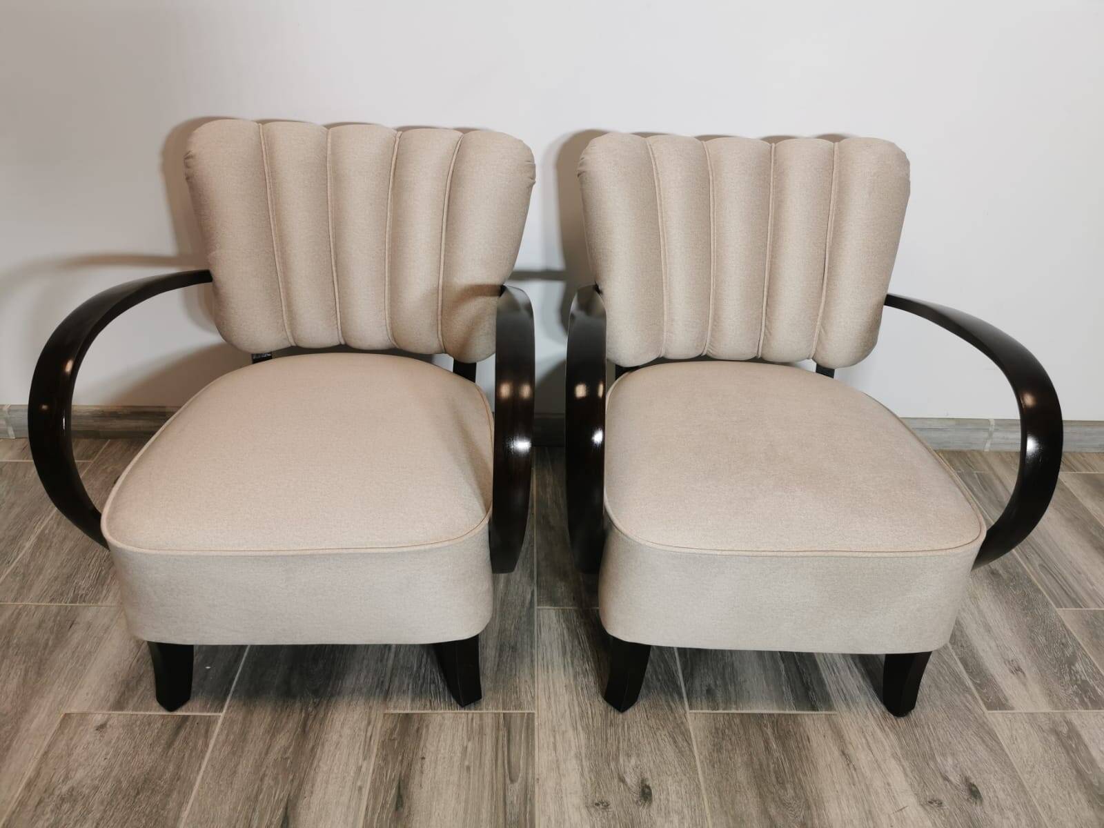 Armchairs by Jindřich Halabala, 1950s, Set of 2