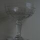 8 Antique Engraved Crystal Champagne Glasses 250517