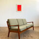 Mid-century modern teak sofa, senator series by Ole Wanscher for Cado