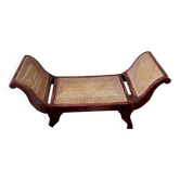 Anglo-Indian wicker bench