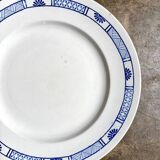 K&G Lunéville round dish in blue ironstone