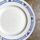 K&G Lunéville round dish in blue ironstone
