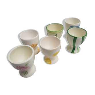 Lot of 6 cockroach matching with fun hand-painted decorations