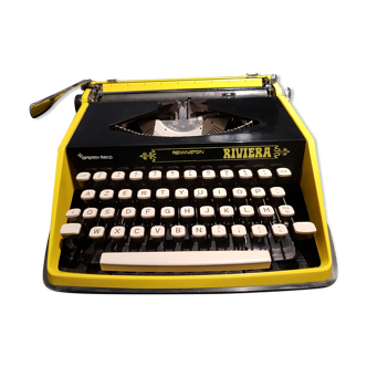 Remington Riviera yellow typewriter