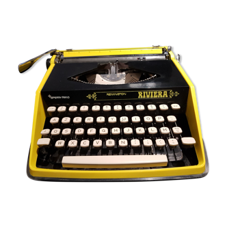 Machine a écrire Remington Riviera jaune