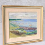 Anders A. Jonsson, Swedish Modern Landscape , 1950s, Oil on Panel, Framed