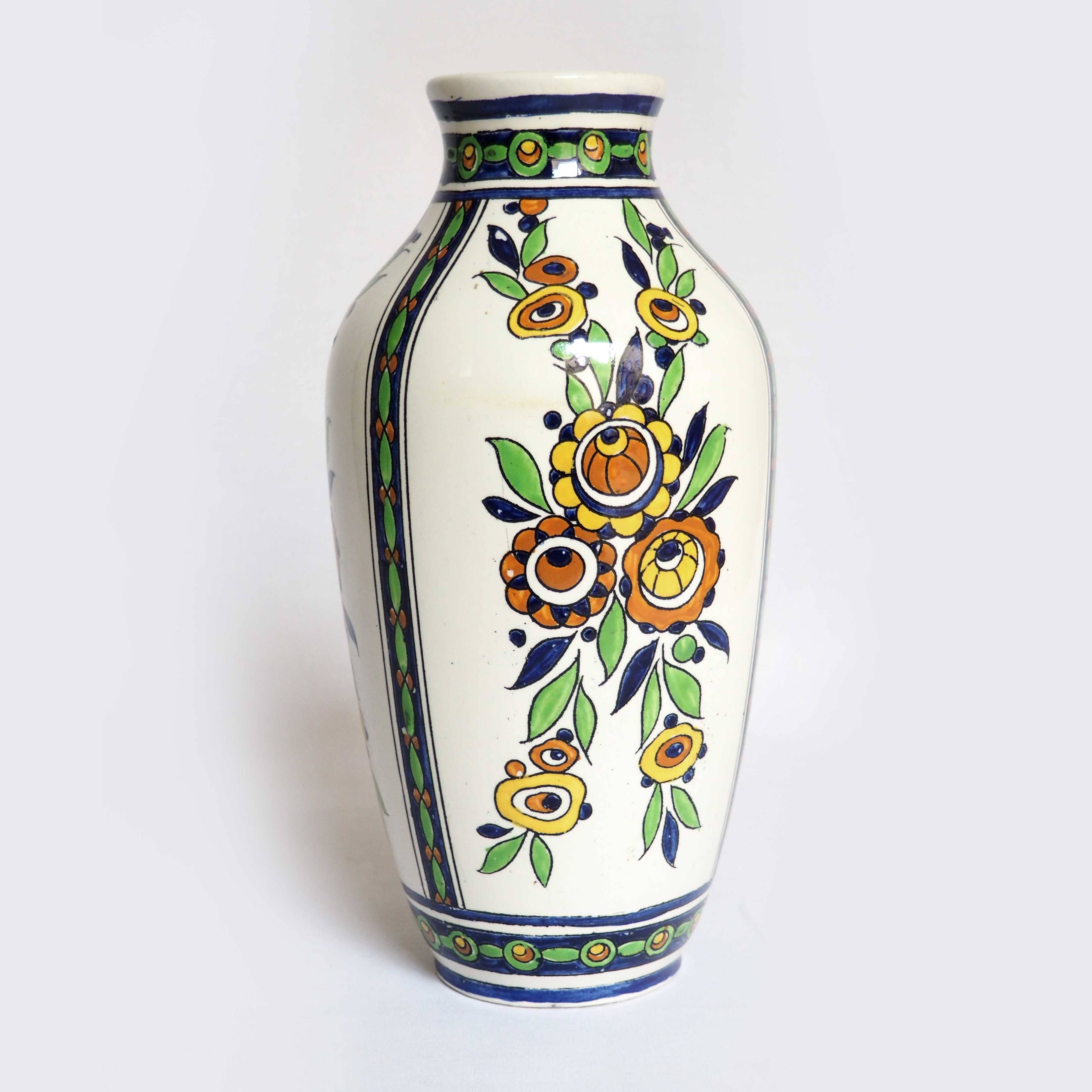 Bosh brothers art deco vase