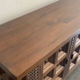 Buffet espagnol en bois massif, Espagne, années 1960