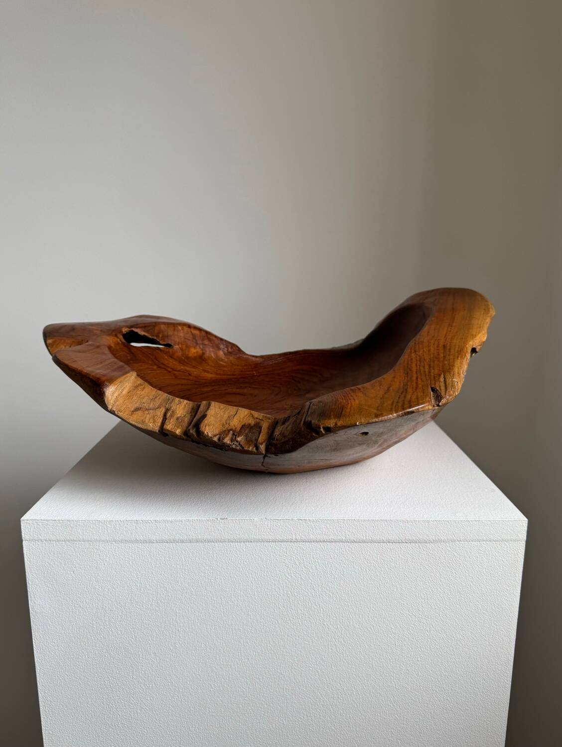 Organic Handcarved Large Teak Root Bowl