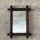 Tramp Art Wall Mirror - Hand-carved 19th Century