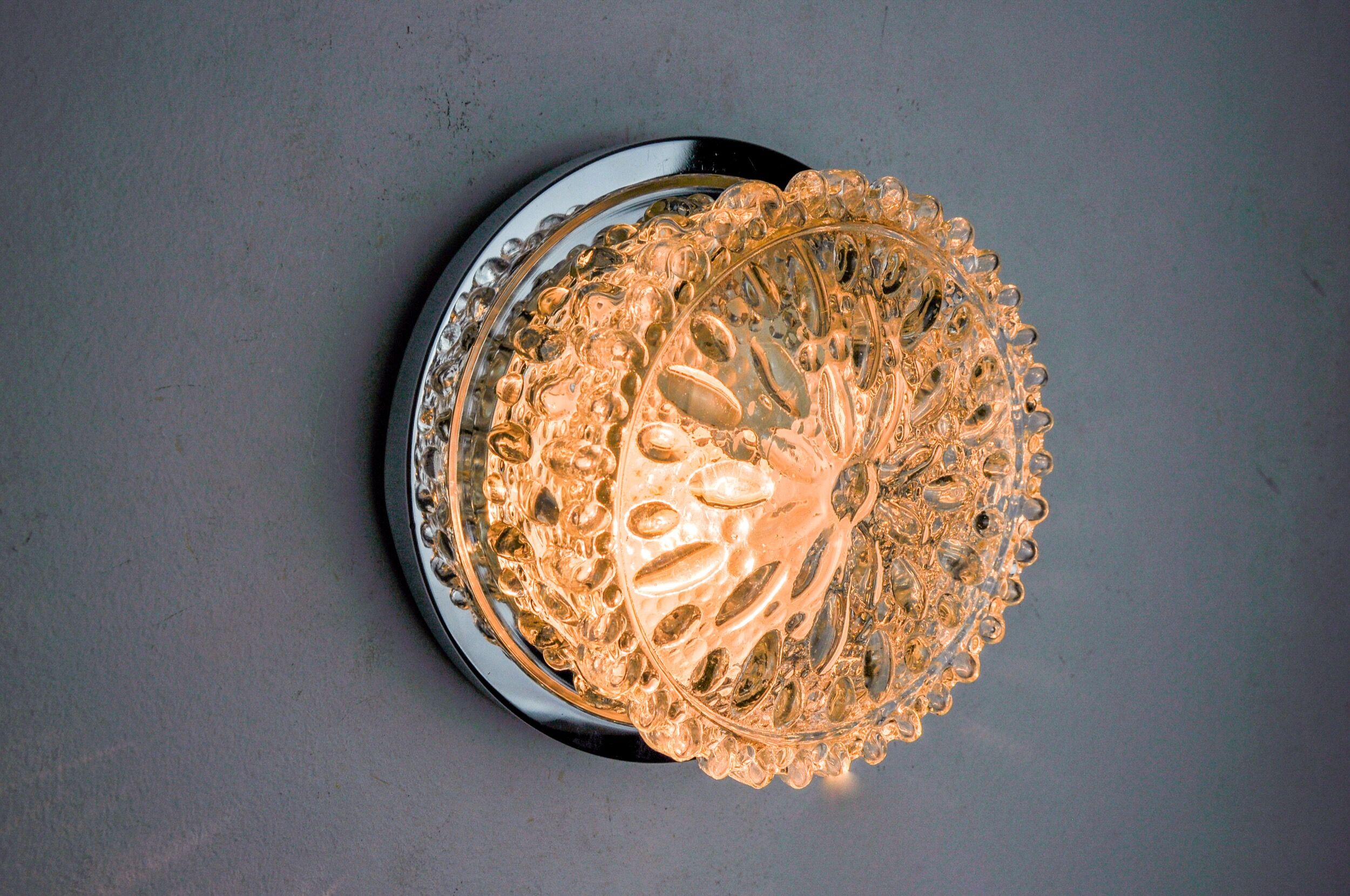 Wall lamp, blown glass, Germany, 1960